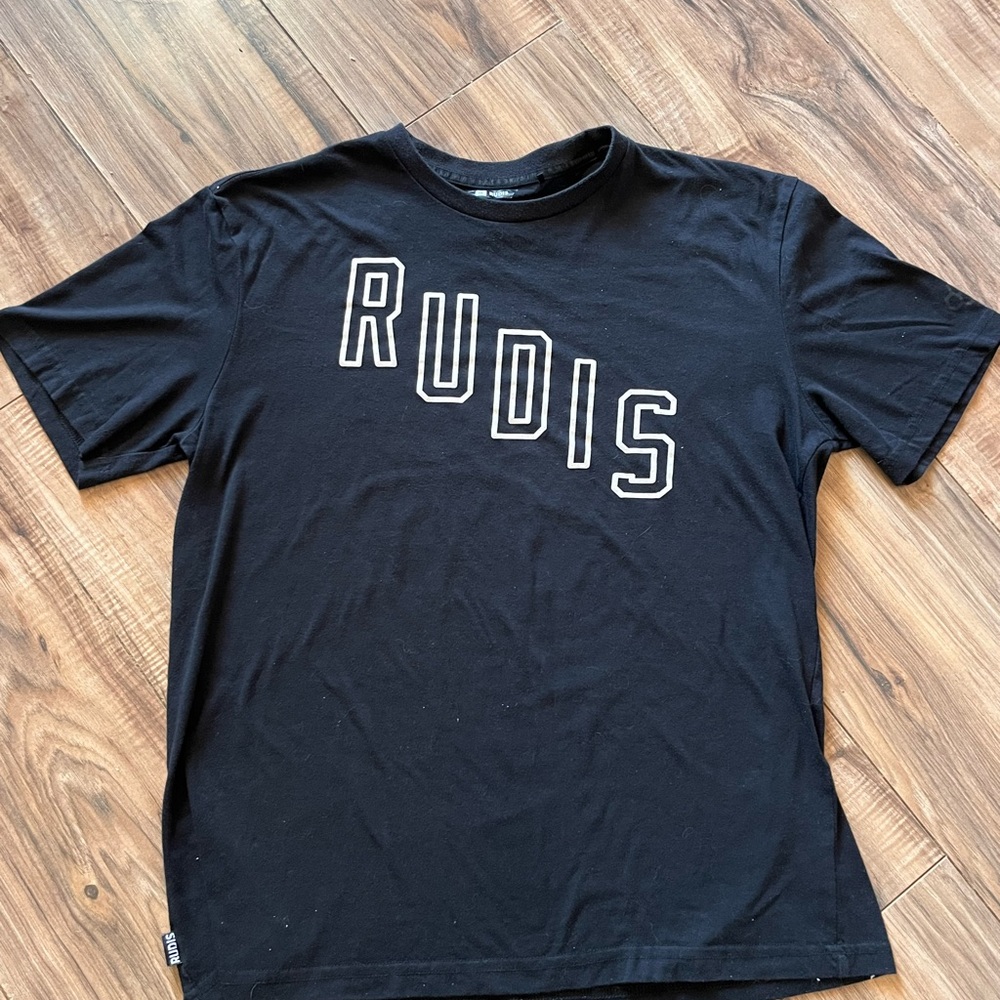 Rudis Black Short Sleeve Logo Tee - Men